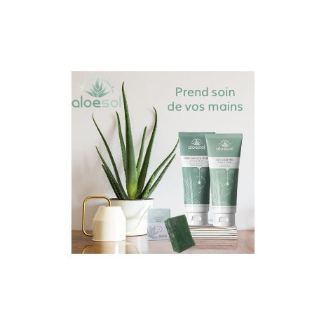 Crème mains à l'aloe vera bio Aloesol 100 ml