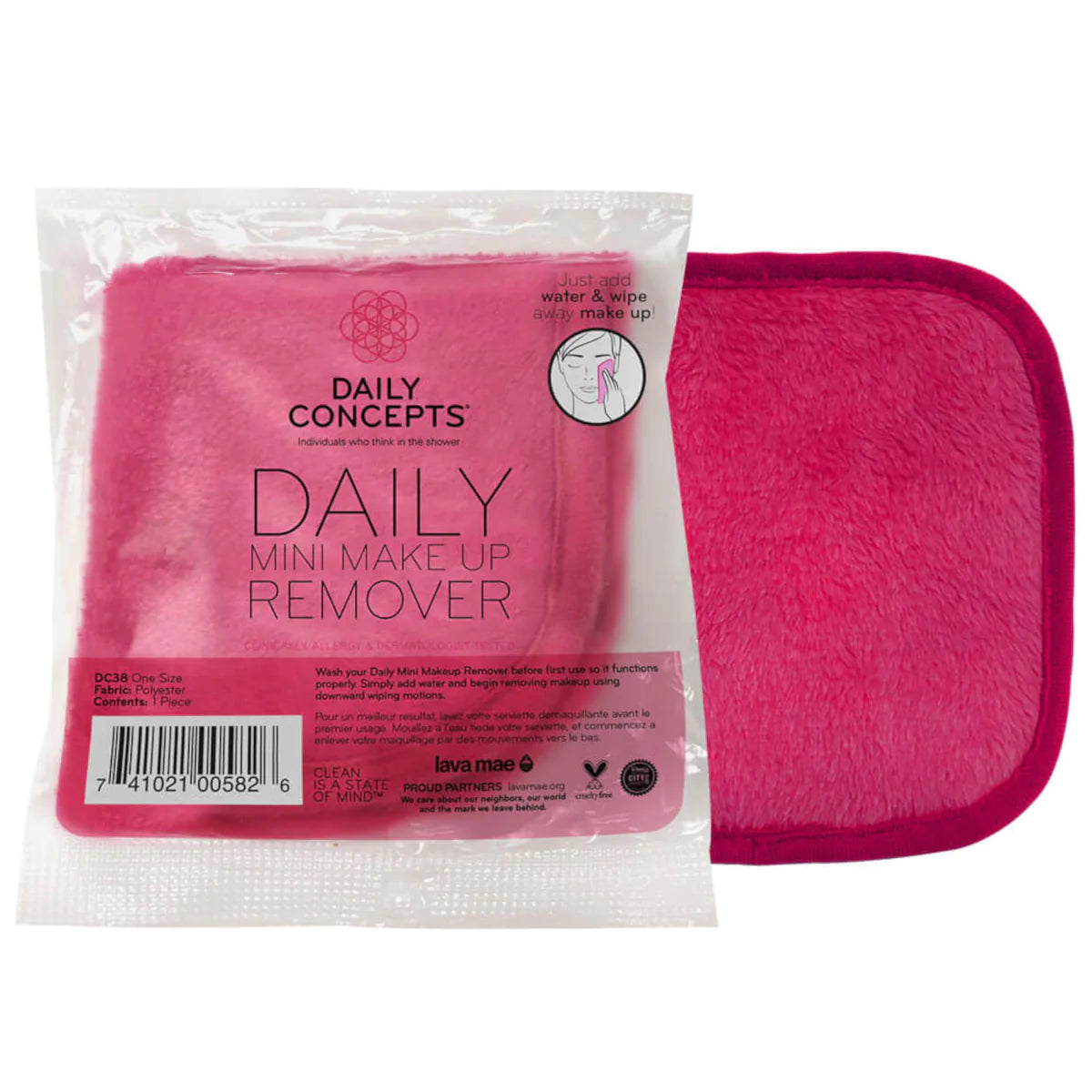 Mini démaquillant quotidien Daily Concepts réutilisable 1 pièce