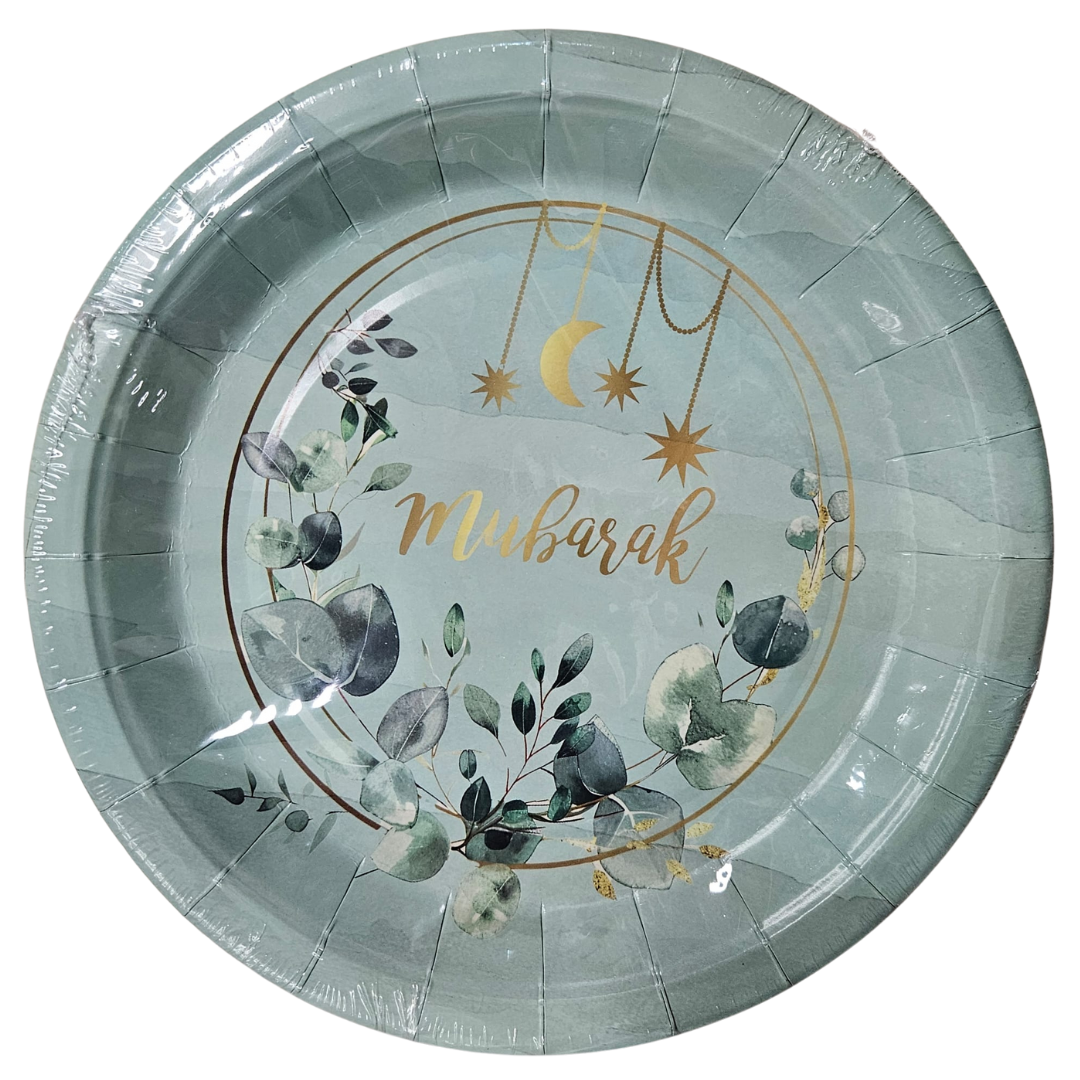 Assiette en papier Moubarak Diverses couleurs