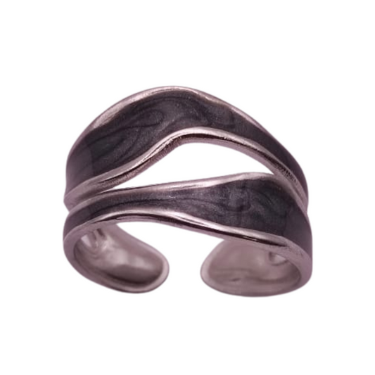 Bague fantaisie ajustable en acier Inoxydable Divers modèles