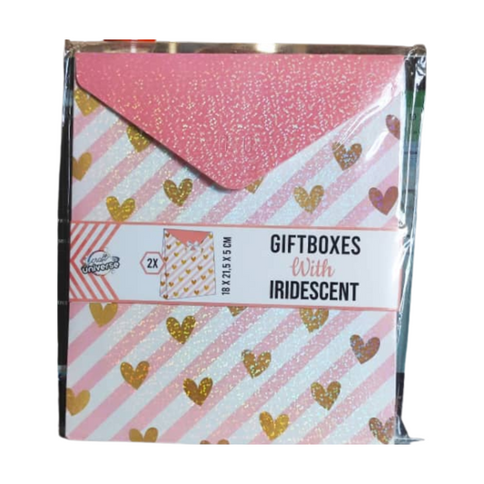Boîtes cadeaux  irisées  lot de 2 Craft Universe Diverses variantes