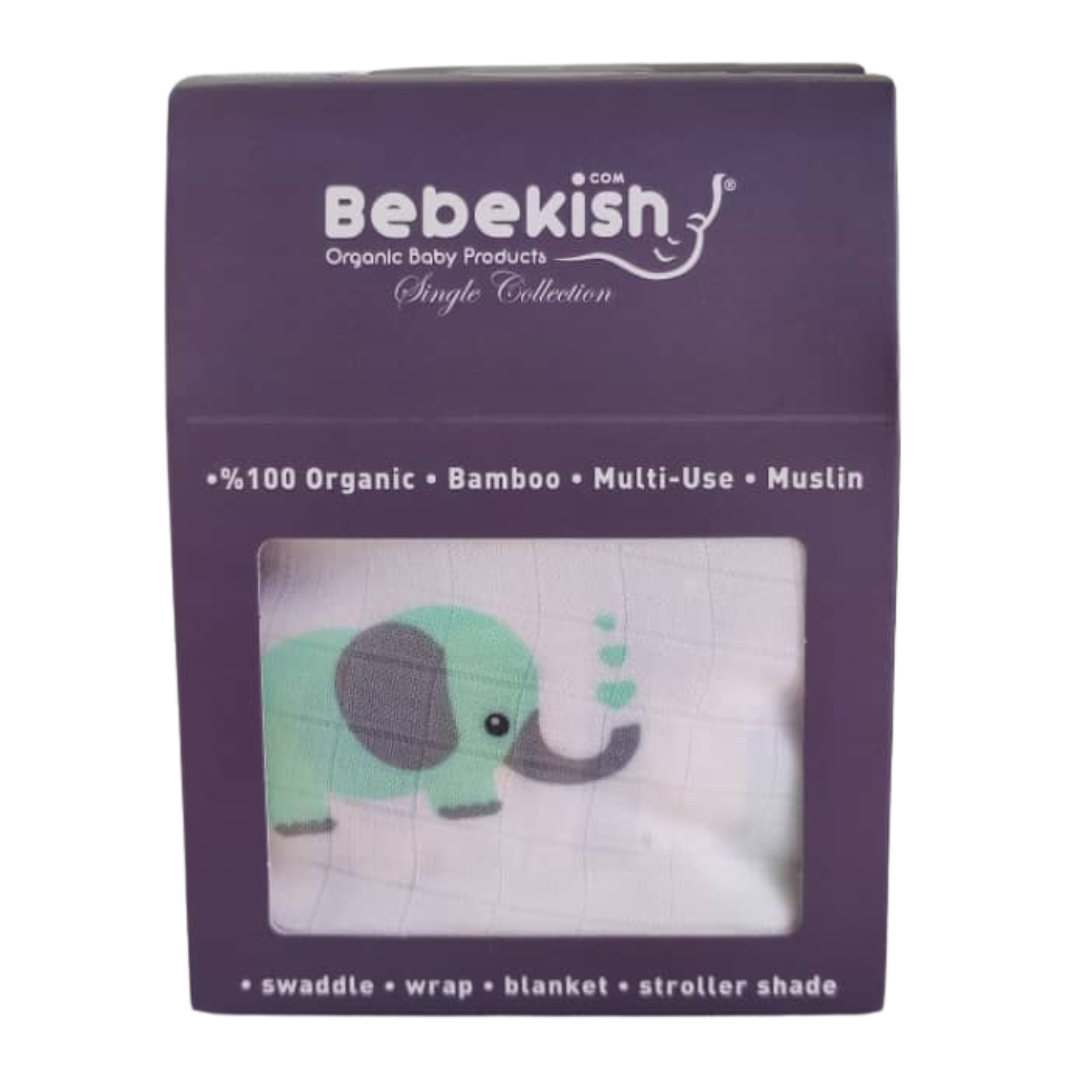 Lange pour Bébé Tissu 100 % mousseline de bambou Bebekish BBKSH01