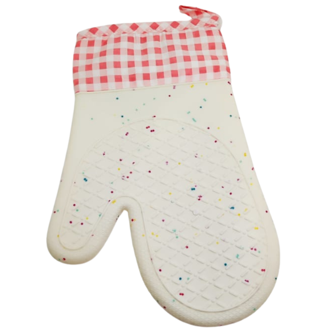 Gant de cuisine silicone et coton 1 pièce Divers couleurs