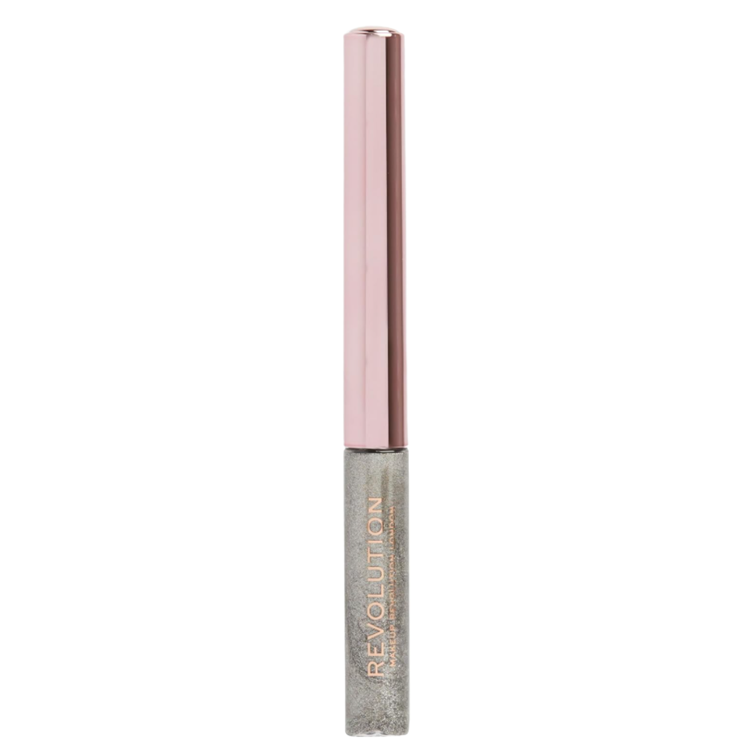 Eyeliner argent Super Flick Liquid Revolution Beauty London 2,4 ml