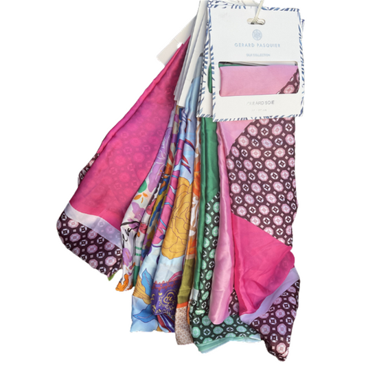 Foulard soie femme Gérard Pasquier  90* 180 cm Diverses Coloris