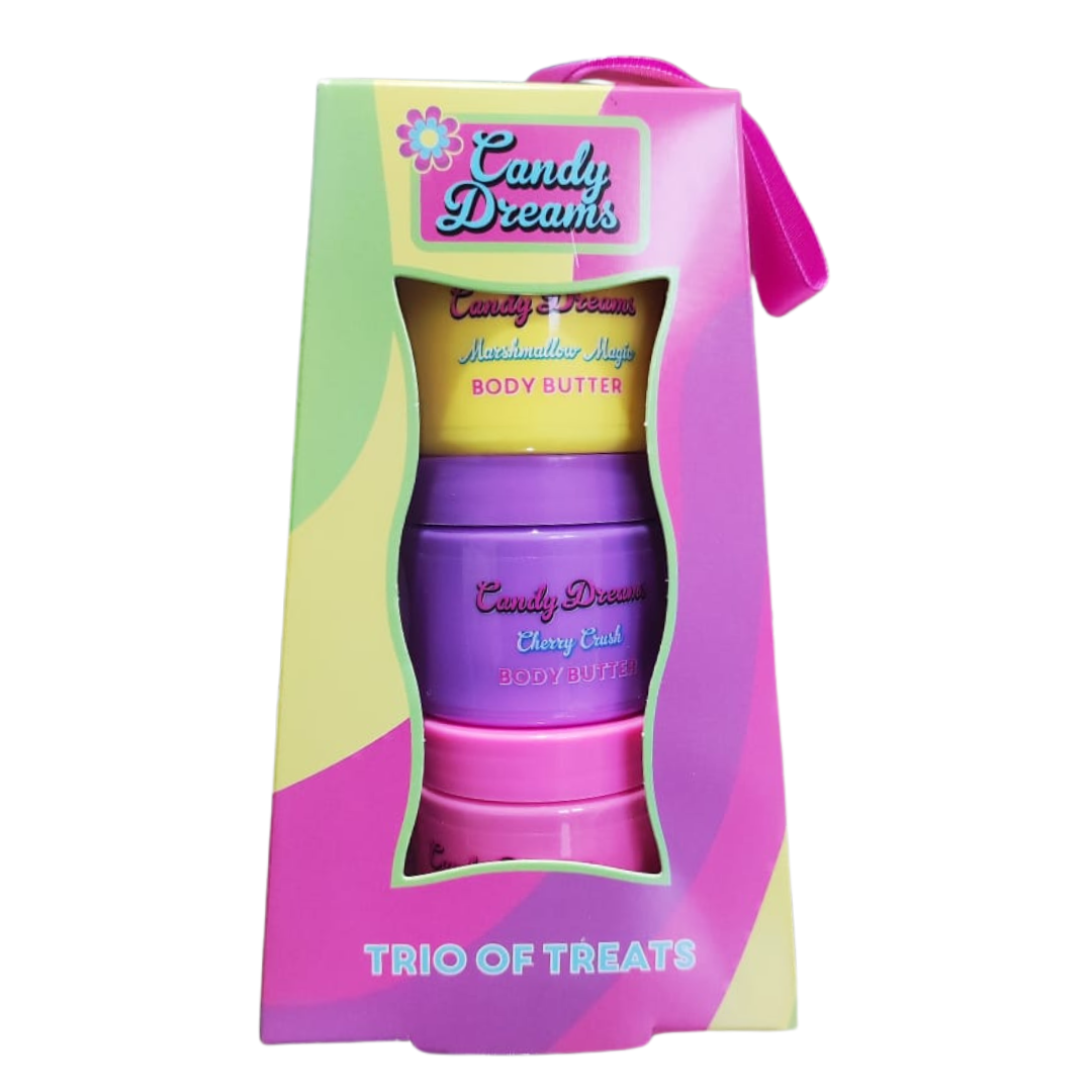 Trio Beurres Corporels en coffret Candy Dreams Vègan (3 x 60 ml)