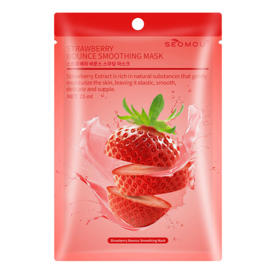 Masque facial aux fruits en feuille Divers variantes SEOMOU OEM