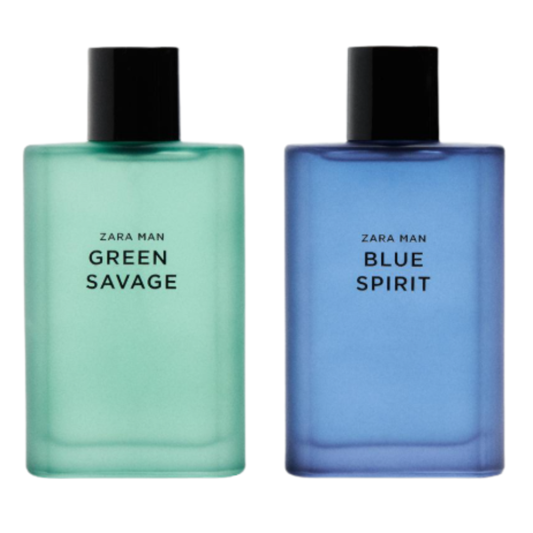 Coffret Eau de Toilette Homme ZARA GREEN SAVAGE + BLUE SPIRIT 2 X 90 ML