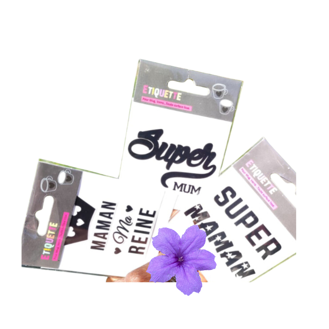 Sticker à coller Fête des Mères Diverses Variantes