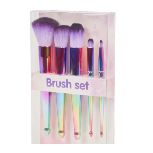 Kit de pinceaux de maquillage Brillant Glossy Glossy  5 pièces