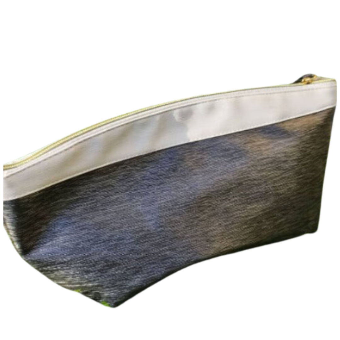 Trousse de Toilette Beige Argenté Dorée  Grand Format