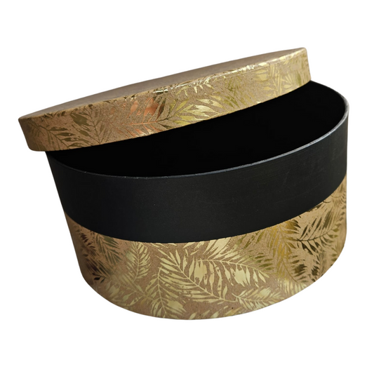 Boîte emballage cadeau dorée