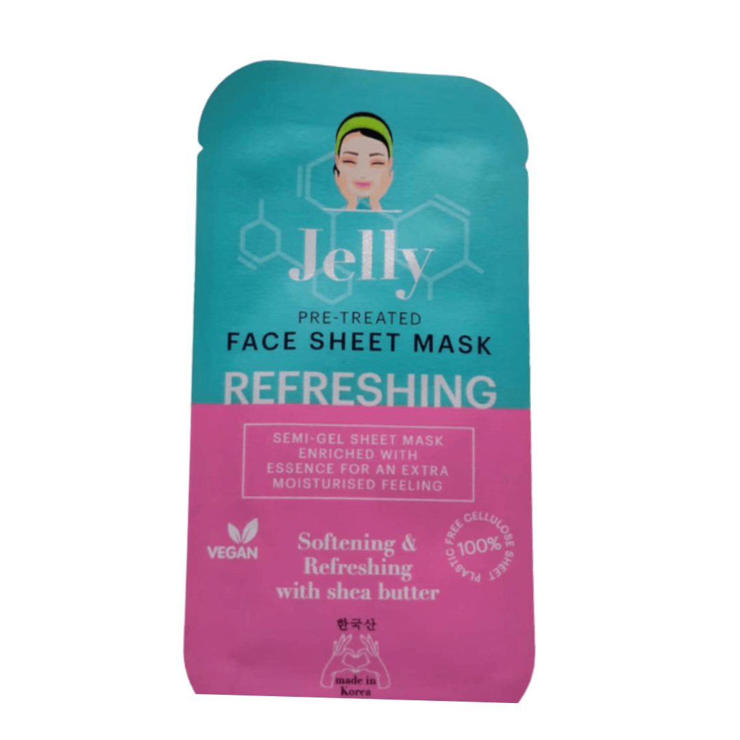 Masque tissu visage vegan pour Jelly