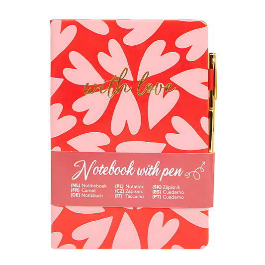 Cahier à émotions  avec son Stylo Doré Diverses Variantes