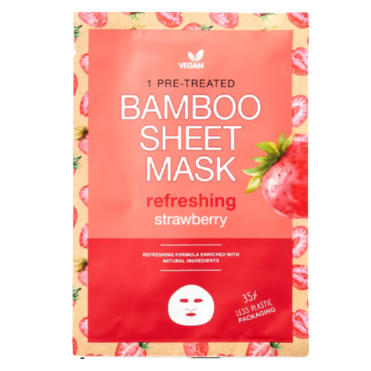 Masque en tissu feuille de bambou pour visage