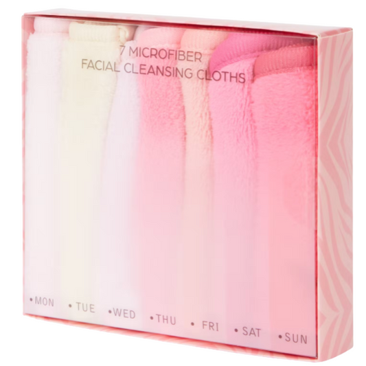 Lingettes nettoyantes en Microfibres réutilisables visage 7 pièces