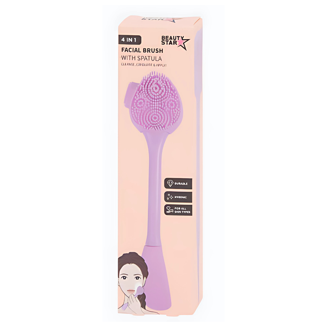 Brosse nettoyante pour le visage Beauty Star 4 en 1 Diverses couleurs
