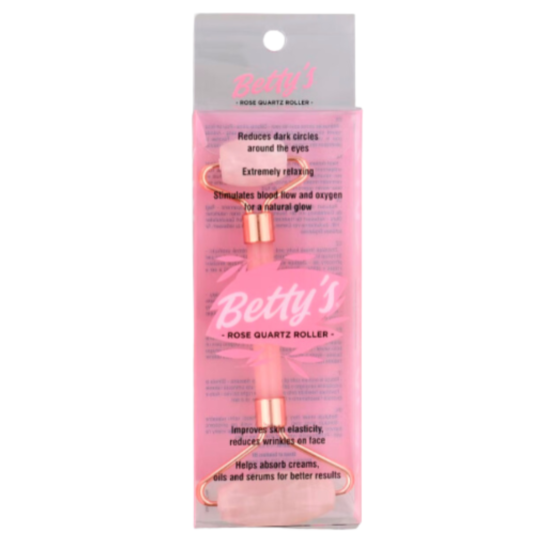 Rouleau de massage pour le visage en quartz Rose Betty'S 1 pièce