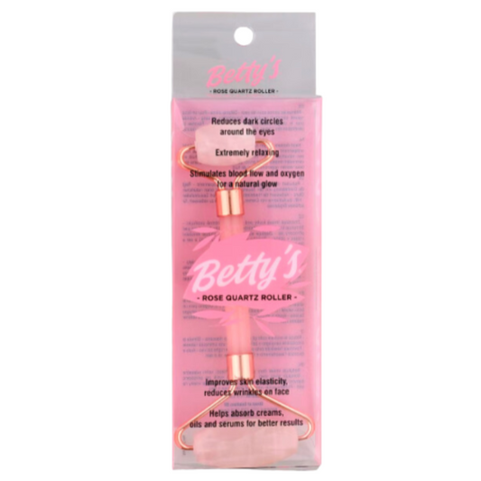 Rouleau de massage pour le visage en quartz Rose Betty'S 1 pièce