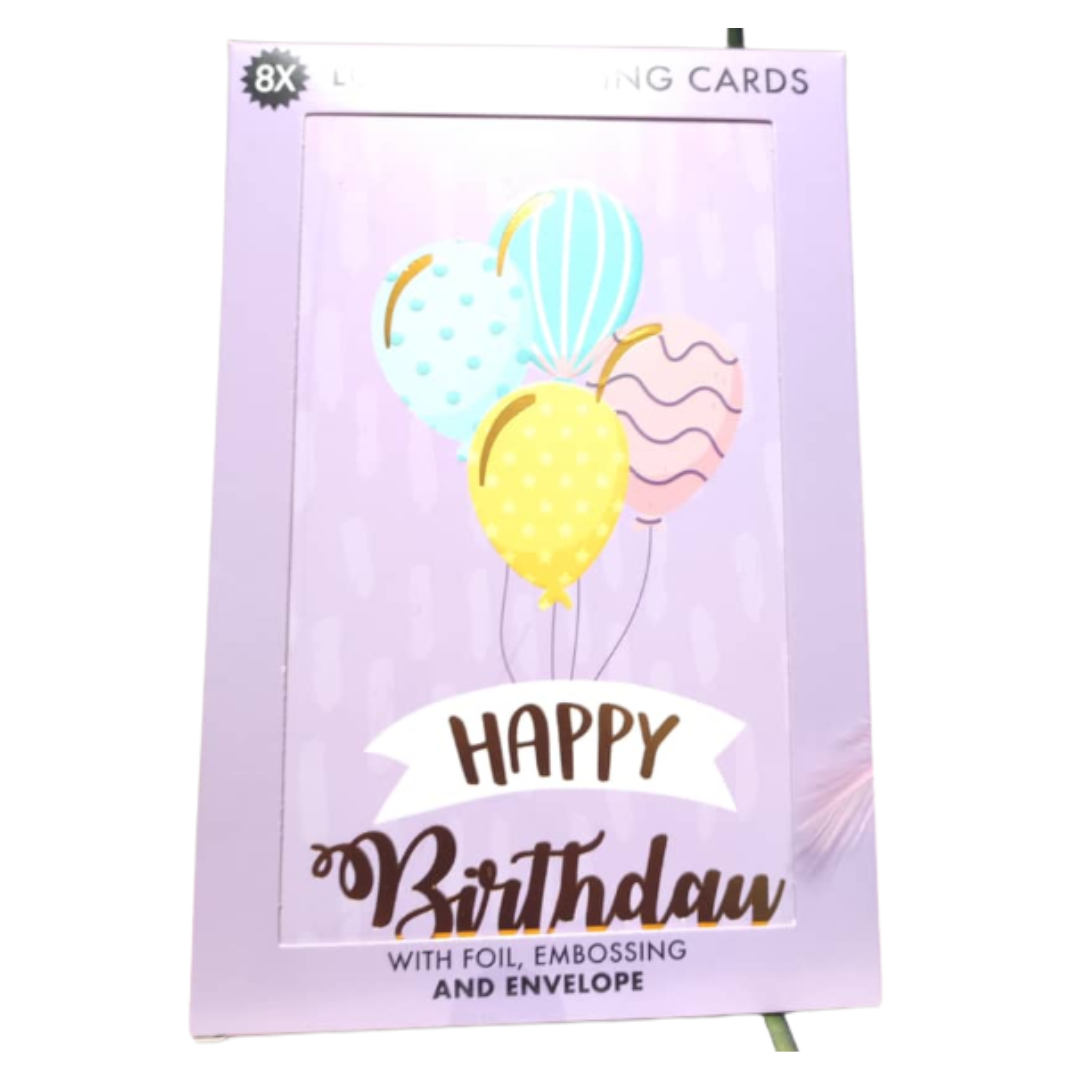 Boîtes de carte de vœux 8 pièces Diverses variantes