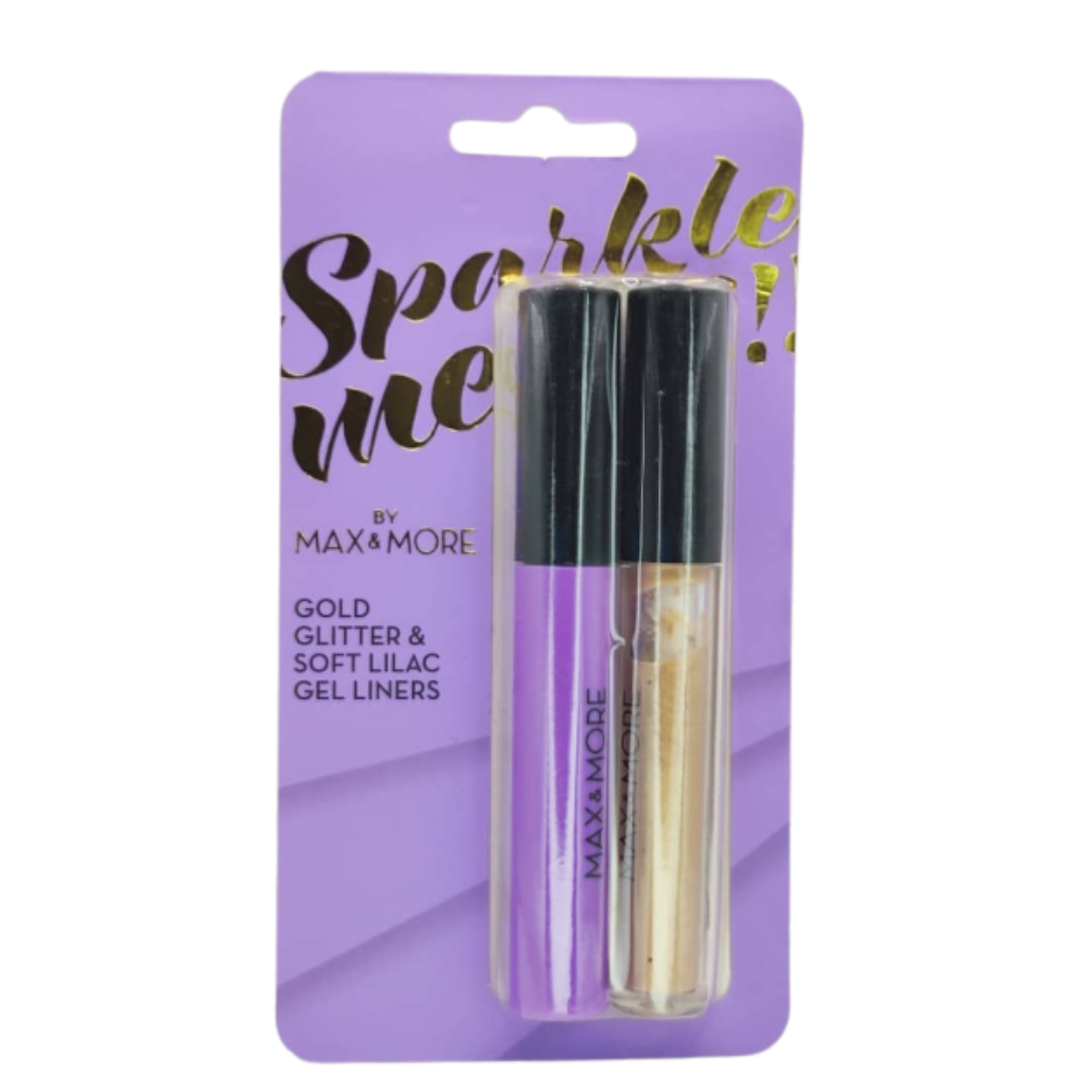 Set Eye-liner Liquide gel à paillettes Max and More Diverses variantes