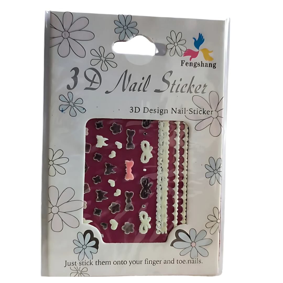 Stickers à ongles " 20 pièces " diverses variantes