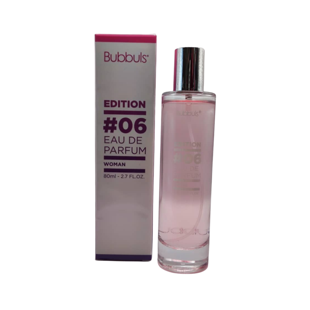 Eau de parfum Florale et Fruité Bubbuls Edition # 80 ml Diverses Variantes