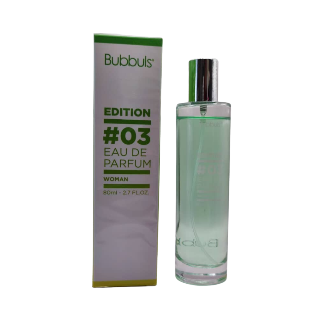 Eau de parfum Florale et Fruité Bubbuls Edition # 80 ml Diverses Variantes