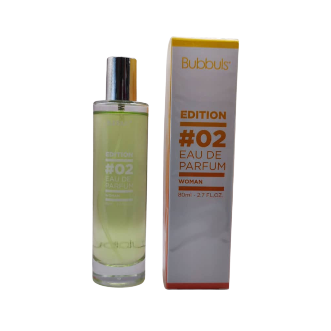 Eau de parfum Florale et Fruité Bubbuls Edition # 80 ml Diverses Variantes