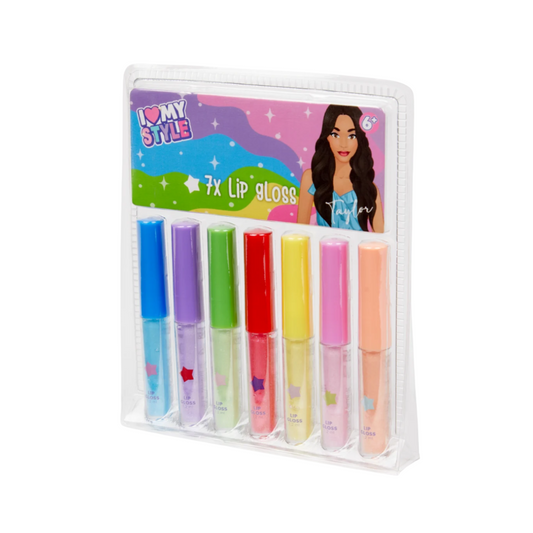 Lip gloss Enfant 7 pièces " I love my Style"  Diverses variantes