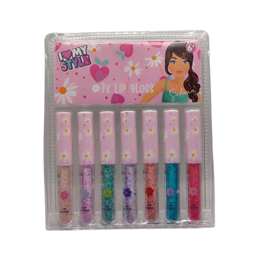 Lip gloss Enfant 7 pièces " I love my Style" Diverses variantes