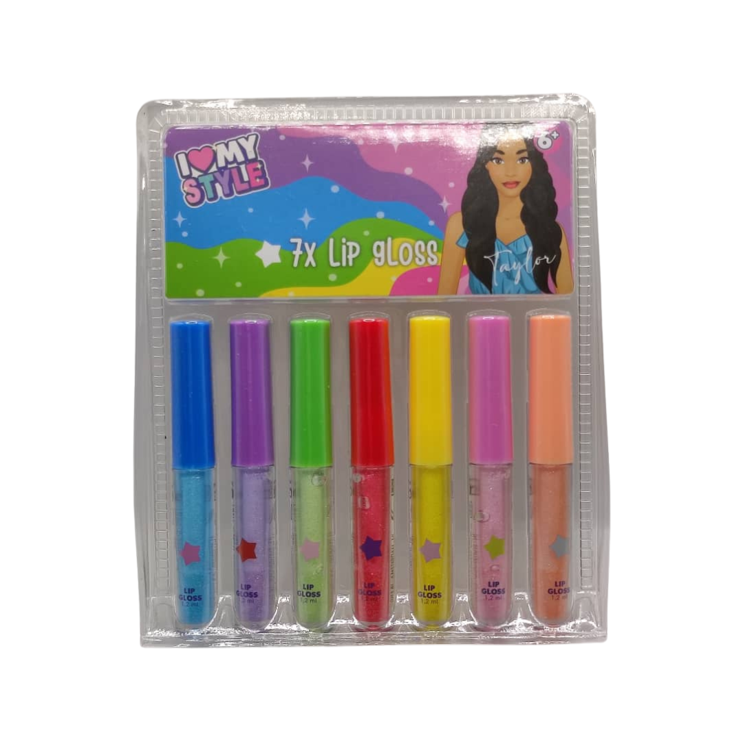 Lip gloss Enfant 7 pièces " I love my Style" Diverses variantes