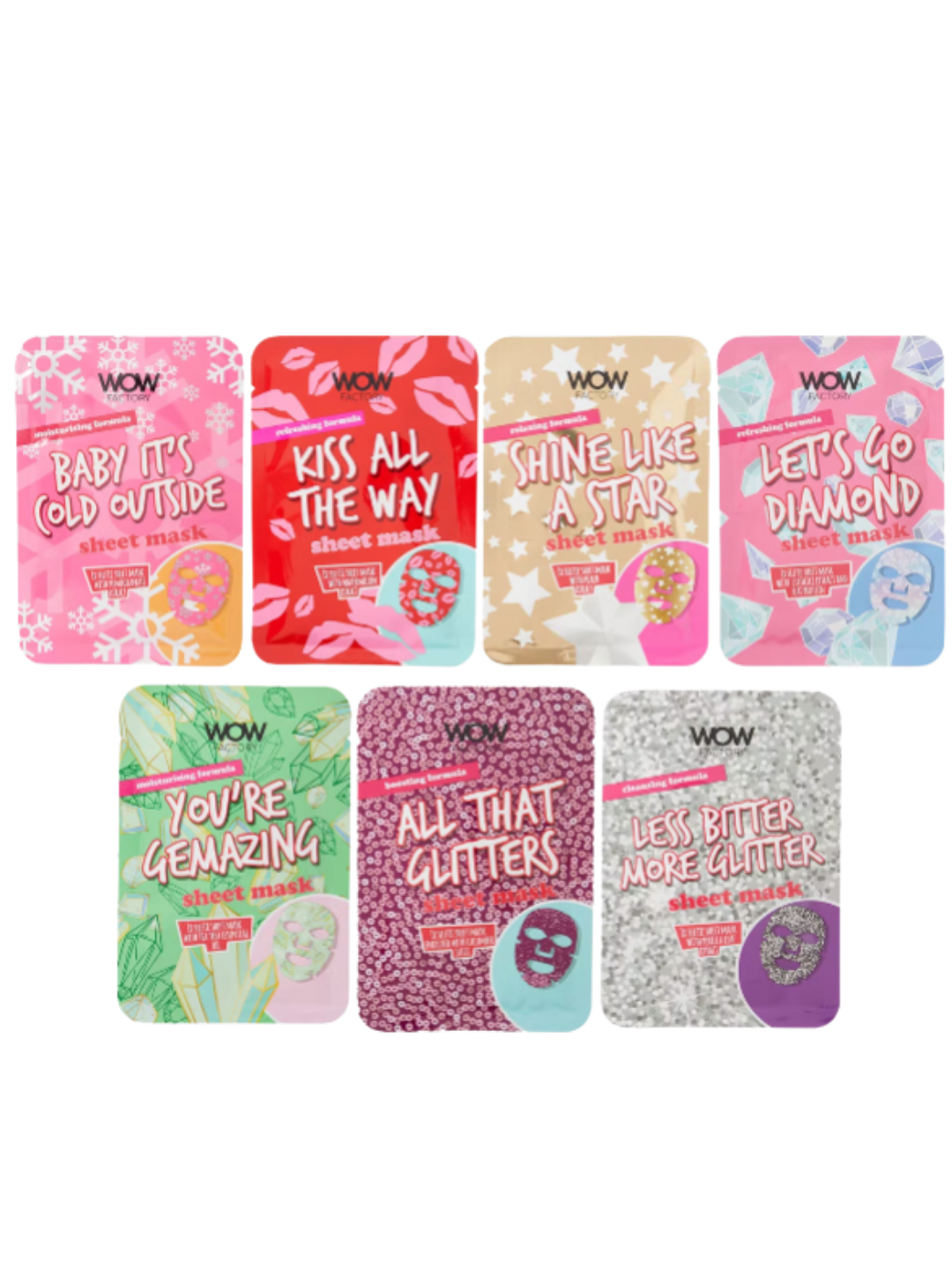 Coffret de masques faciaux 7 jours Wow Factory