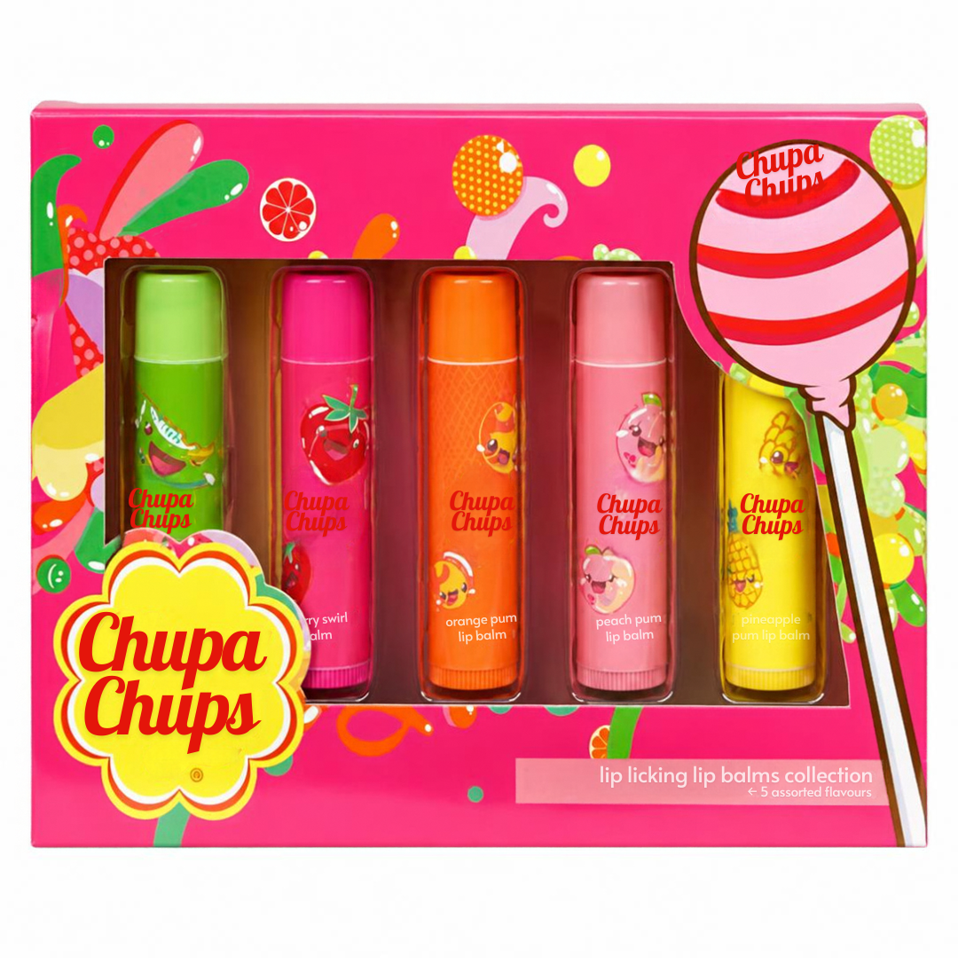 Set de 5 baumes à lèvres Chupa Chups