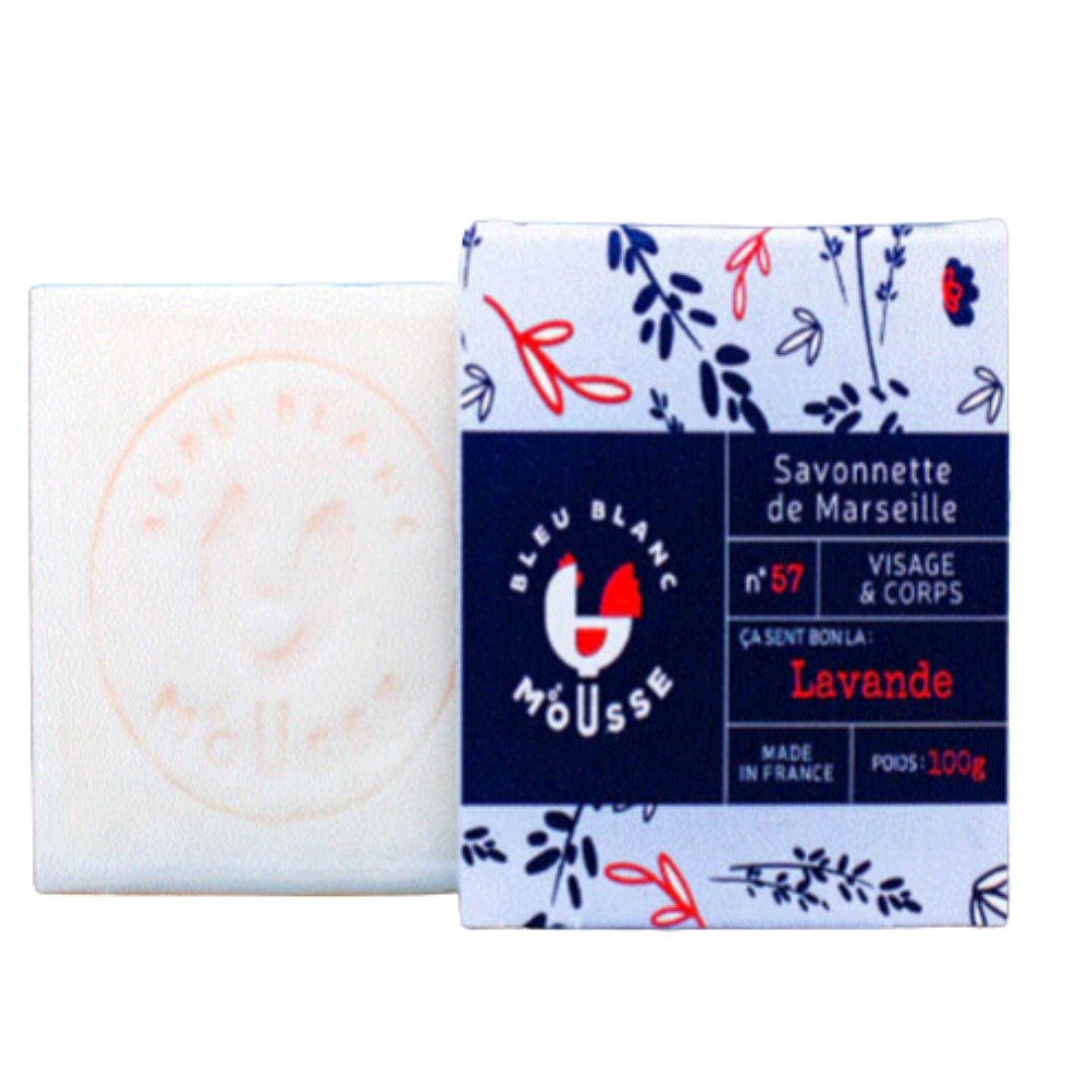 Savon à la mousse de lait de chez Bleu Blanc Mousse 100 g