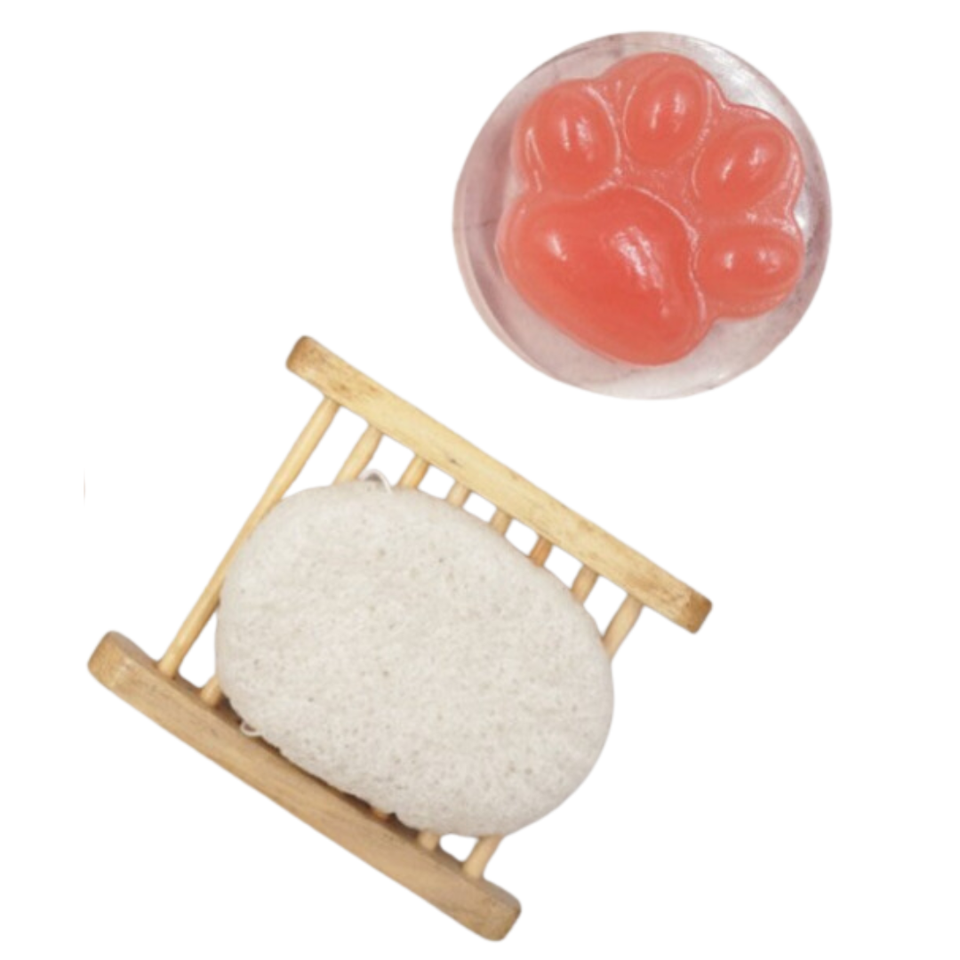 Savon Jelly Citron + Eponge Konjac Sun & Si 2 pièces Diverses Variantes