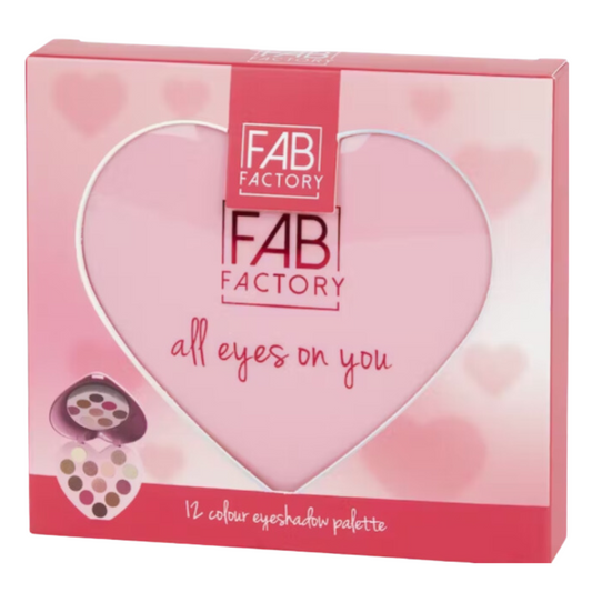 Palette d'ombres à paupières en Cœur Rose Fab Factory