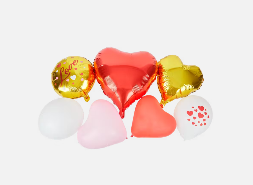 Kit Ballons 16 pièces Saint Valentin Diverses Variantes