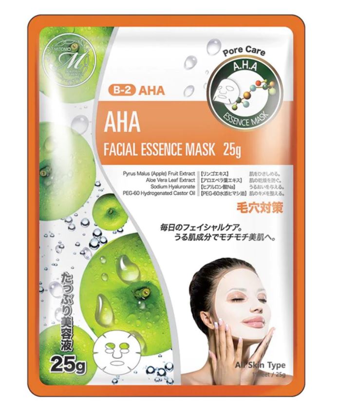 Masque en tissu Mitomo Essence Mask 25g Diverses Variantes