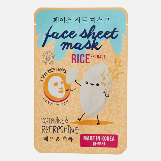 Masque Coréen pour Visage aux extraits de thé vert et lotus