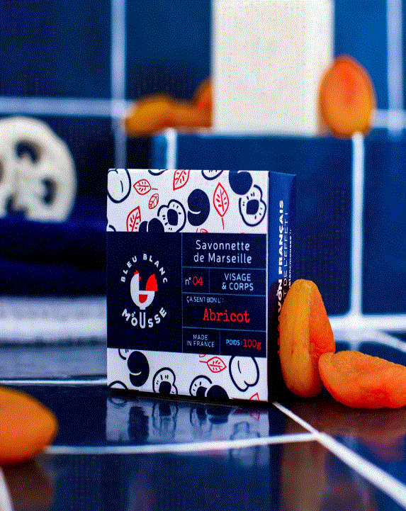 Savon à la mousse de lait de chez Bleu Blanc Mousse 100 g