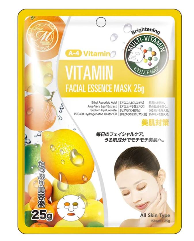 Masque en tissu Mitomo Essence Mask 25g Diverses Variantes