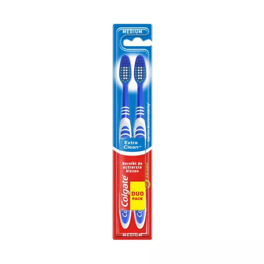 Brosse à Dents Colgate Extra Clean Duo (1x2pièces) Medium