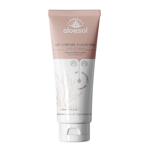 Lait corporel à l'Aloe vera  Aloesol bio 100ml