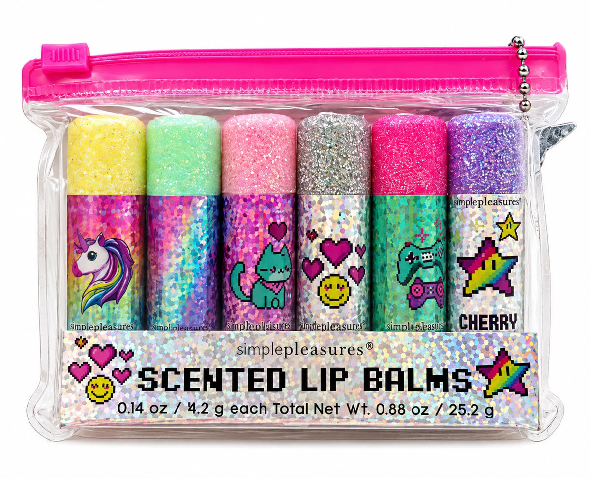 Ensemble de baumes à lèvres pailletés 6 x 4,2 g Simpleasures