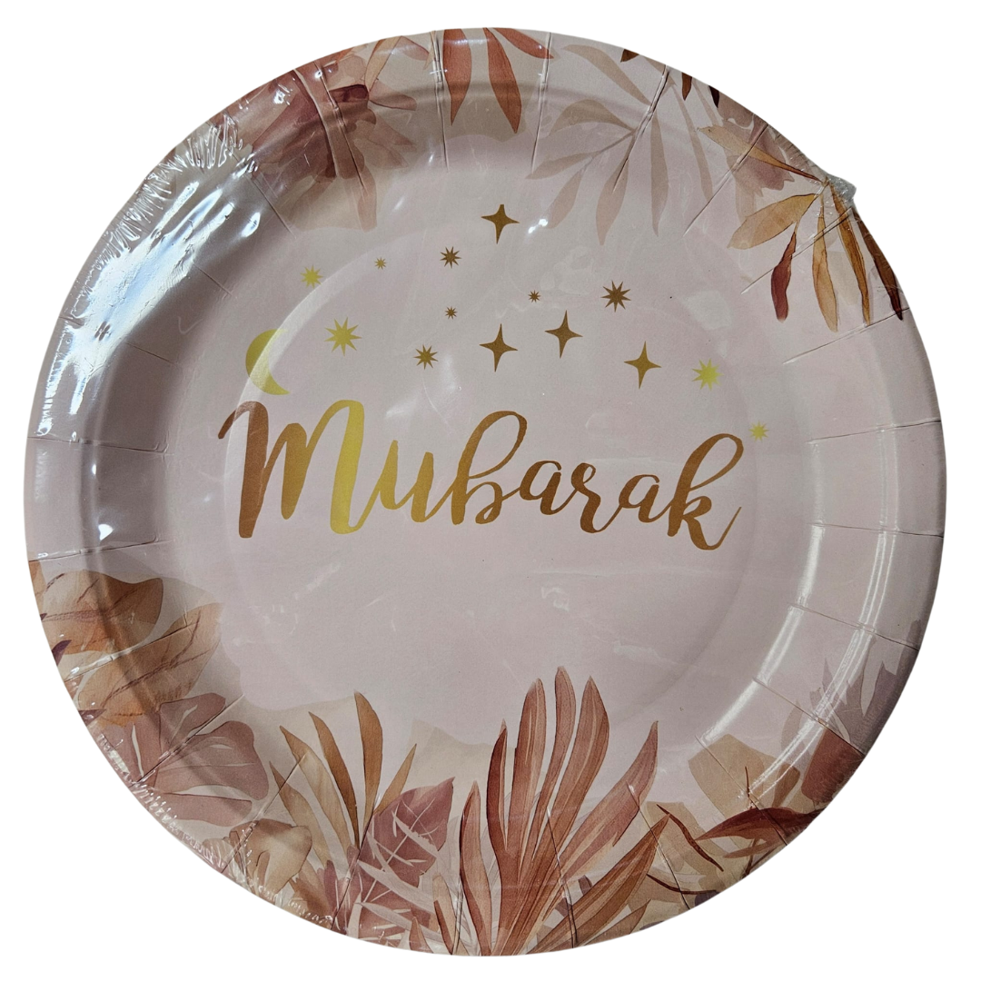 Assiette en papier Moubarak Diverses couleurs