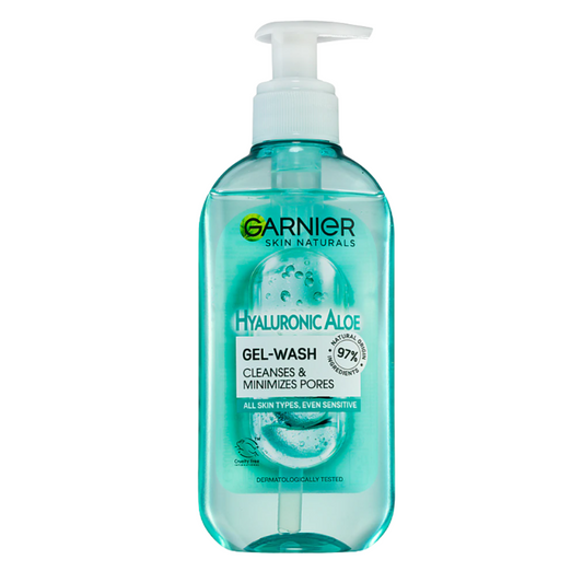Gel nettoyant à l'aloe Véra et acide hyaluronique Garnier Skinactive 200 ml