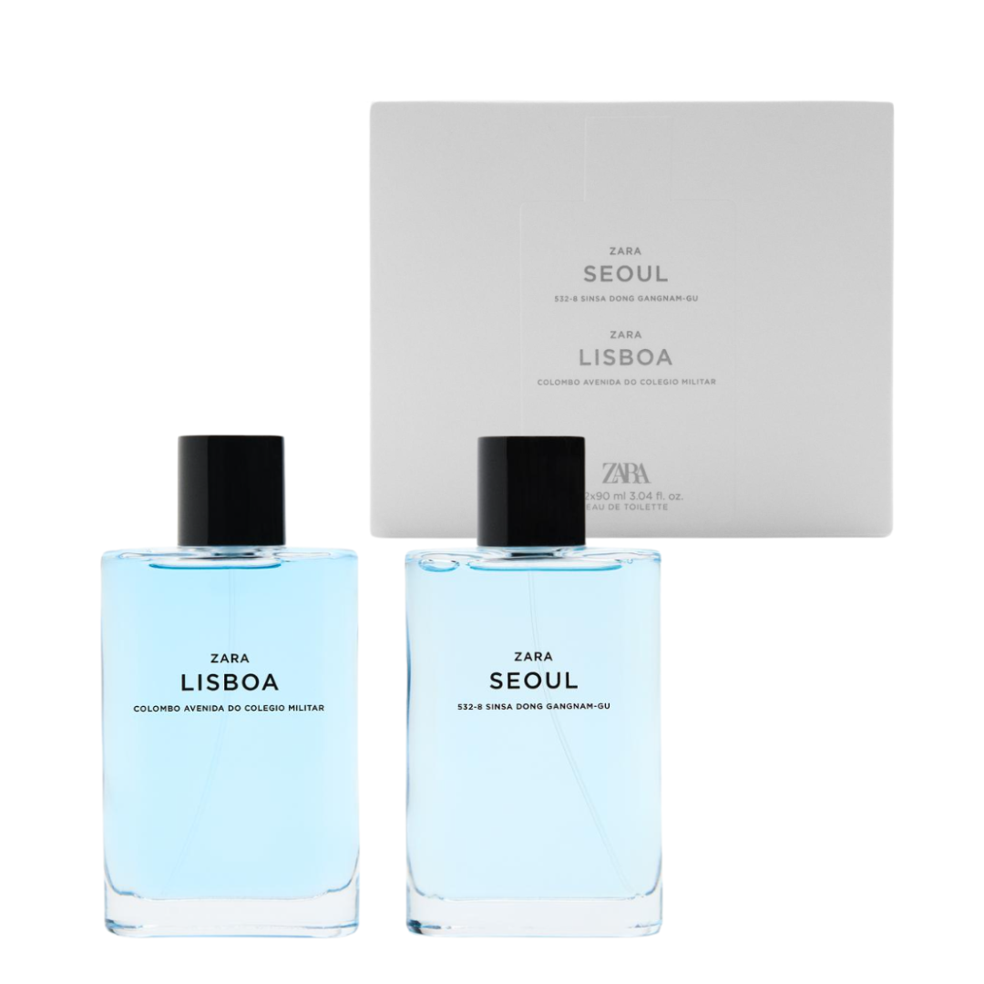 Eau de toilette Zara SEOUL + LISBOA 2 X 90 ml