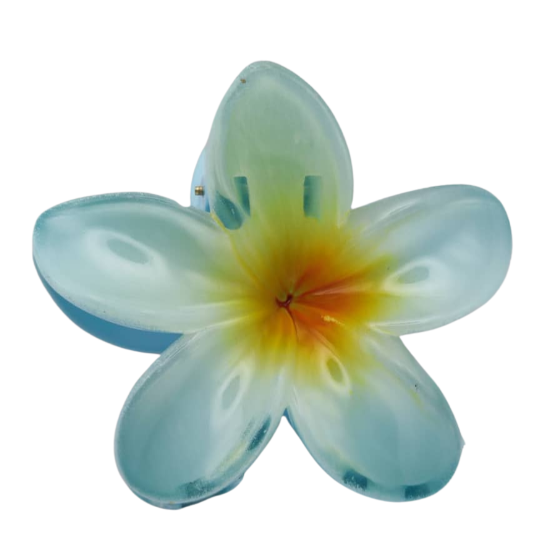 Pince à cheveux fleur en résine Diverses couleurs