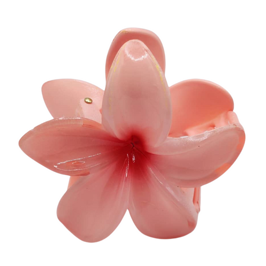 Pince à cheveux fleur en résine Diverses couleurs